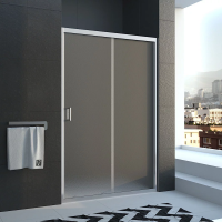 Душевая дверь раздвижная  VN46-100-02-19C1 1000x1850 профиль Хром стекло Pear Veconi