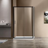Душевой уголок, прямоугольный VSR-1G8013CLB 1300х800х1900 профиль черный стекло прозрачное VINCEA