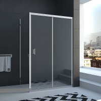 Душевой угол раздвижной прямоугольный и квадратный RV046-16090PR-01-19C1 1600х900х1850 профиль Хром стекло Прозрачное Veconi