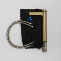 Смеситель для накладных раковин без донного клапана, брашированное золото DEL-LMC-BORO BelBagno