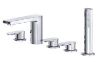 Смеситель на борт ванны с ручным душем TER-VI5-CRM BelBagno