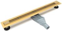 Желоб душевой ESBANO Slim решетка LINE длина 70 см золотой ESTRSLMLINE70SG